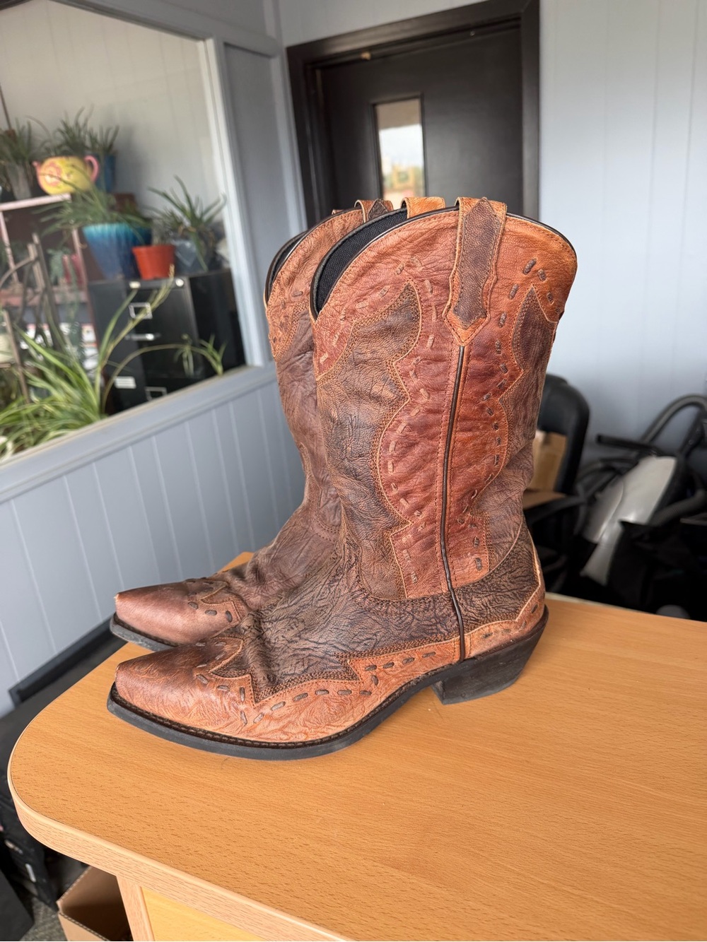 Men's Laredo Leather Western Cowboy Boots